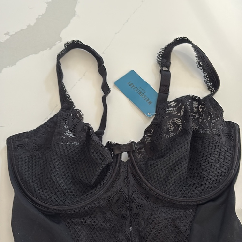 MAISON LEJABY Gaby bodysuit 38C NWT black - Picture 8 of 15